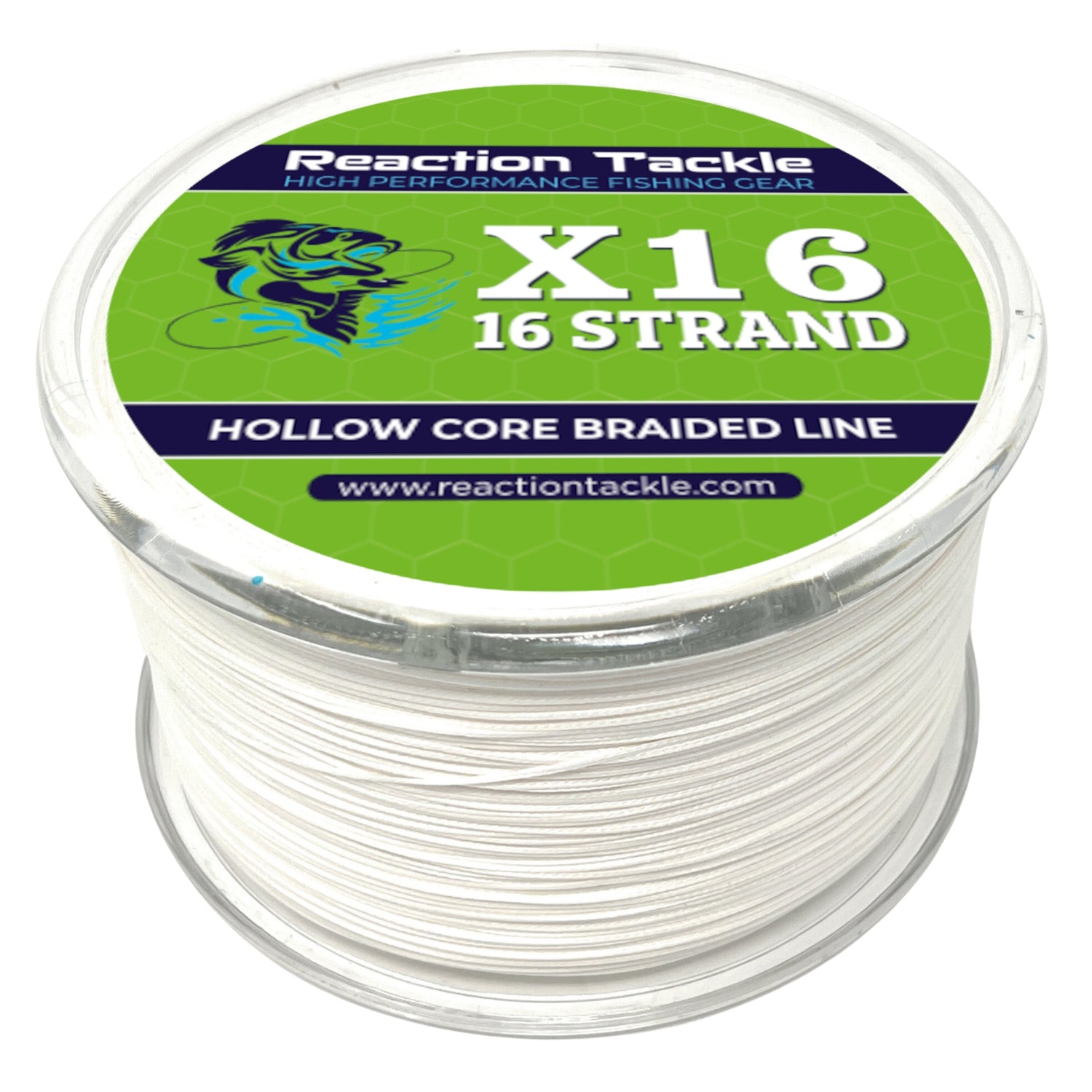 400 lb braided fishing line Reaction Tackle Hollow Core - 16 Strand Braided Fishing Line