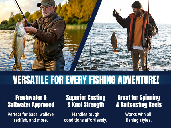 4 STRAND BRAIDED FISHING LINE: 300 - 500 YARDS, DURABLE PRO GRADE PERFORMANCE FOR SALTWATER & FRESHWATER - REACTION TACKLE