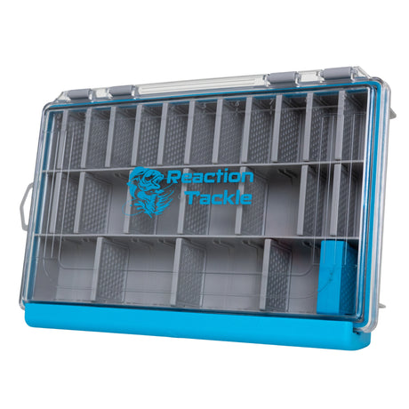 amazon primeplastic tackle boxes Reaction Standard Tackle Trays, Plastic Tackle Box Organizers with Four Secure Latches, Removable Dividers and Semi Transparent Lid for Fishing Storage this line offers a waterproof rating that will keep all of your gear safe Plano Extra-Large Three Tray Tackle