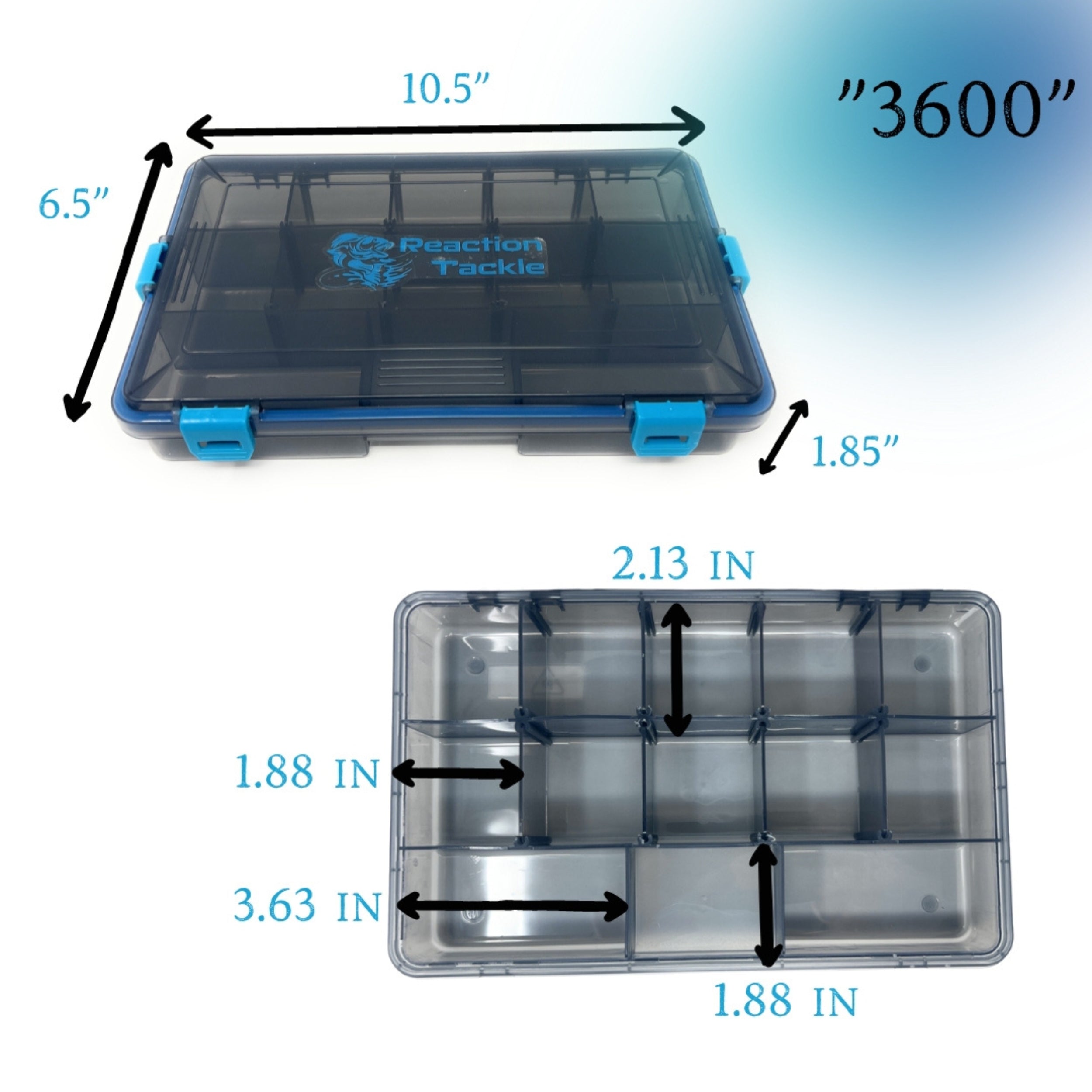 Reaction Tackle Plastic storage Tackle Box Trays: 2-Pk or 4-Pk