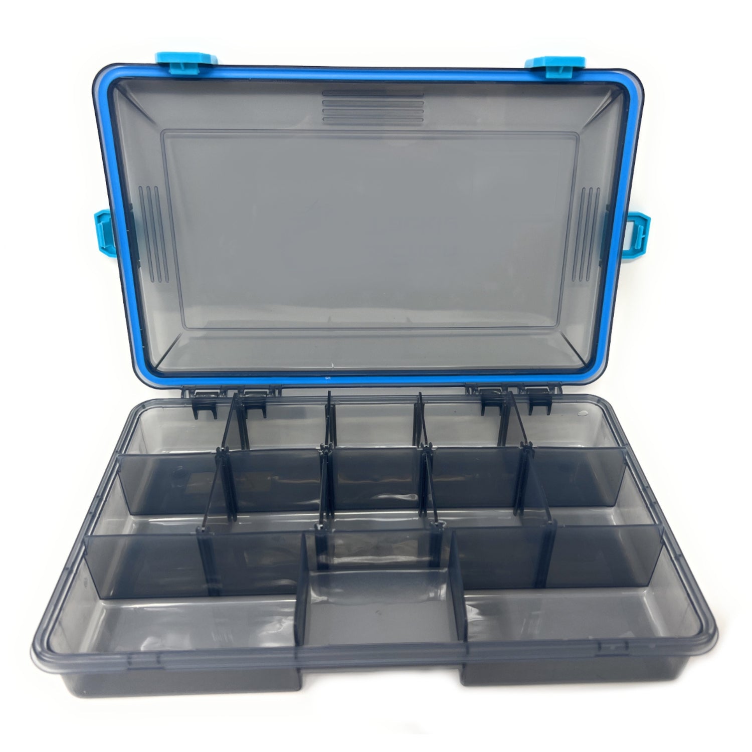 Reaction Tackle Standard Tackle Tray- Sturdy and Waterproof with 4 Reliable Clips Reaction Tackle Standard Tackle Tray- Sturdy and Waterproof with 4 Reliable Clips