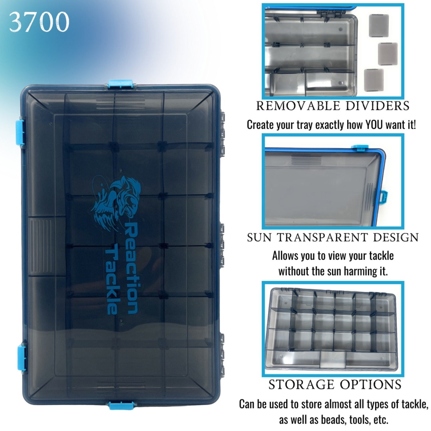 clear tackle box Plano 3700 Deep StowAway Great for organizing soft baits Plano Stowaway 5-Compartment Pocket Tackle