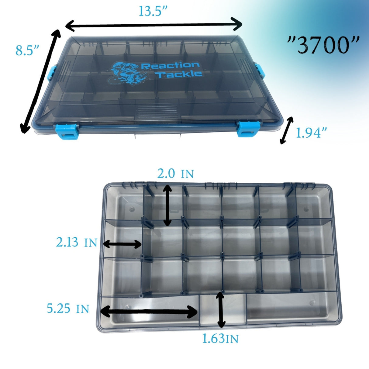 Reaction Tackle Plastic storage Tackle Box Trays: 2-Pk or 4-Pk - Reaction Tackle