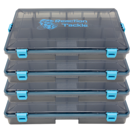 Reaction Tackle Standard Tacklebox - Robust und wasserdicht mit 4 zuverlässigen Verschlüssen
