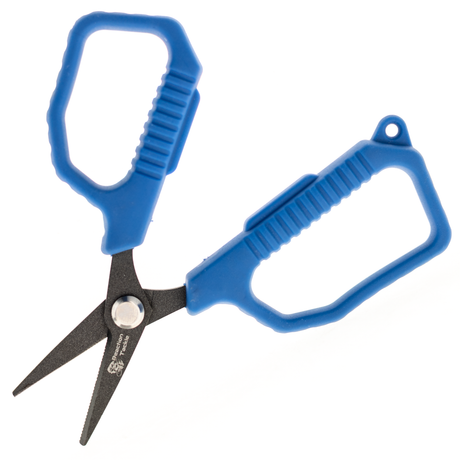 Reaction Tackle fishing scissors - non-slip ergonomic handle detail