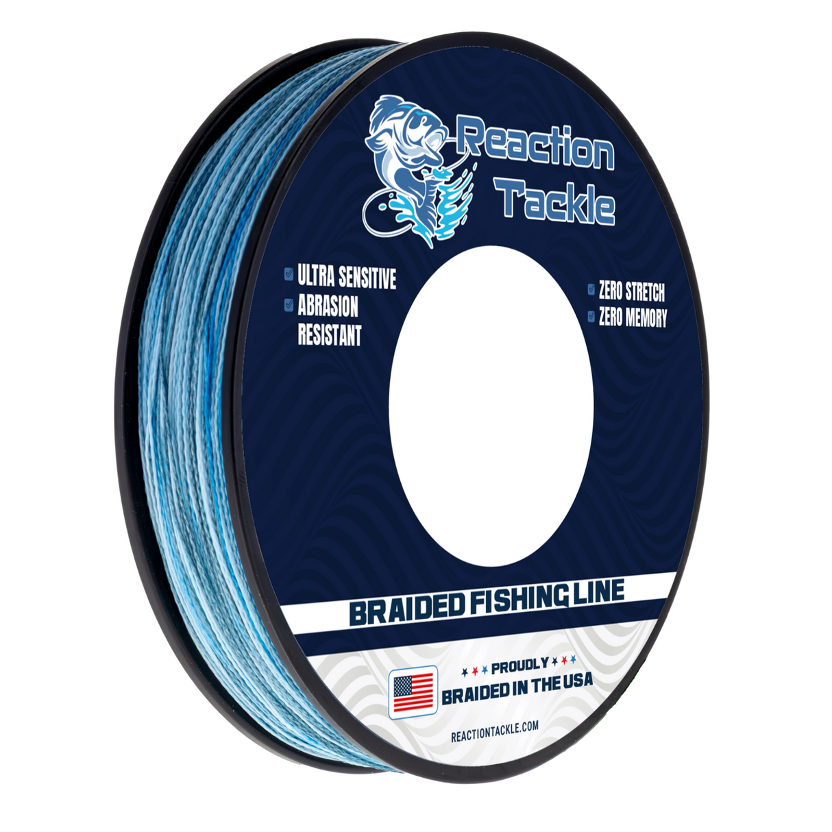 Reaction Tackle BRAIDED IN THE USA Fishing Line- 4X- NEW - Reaction Tackle
