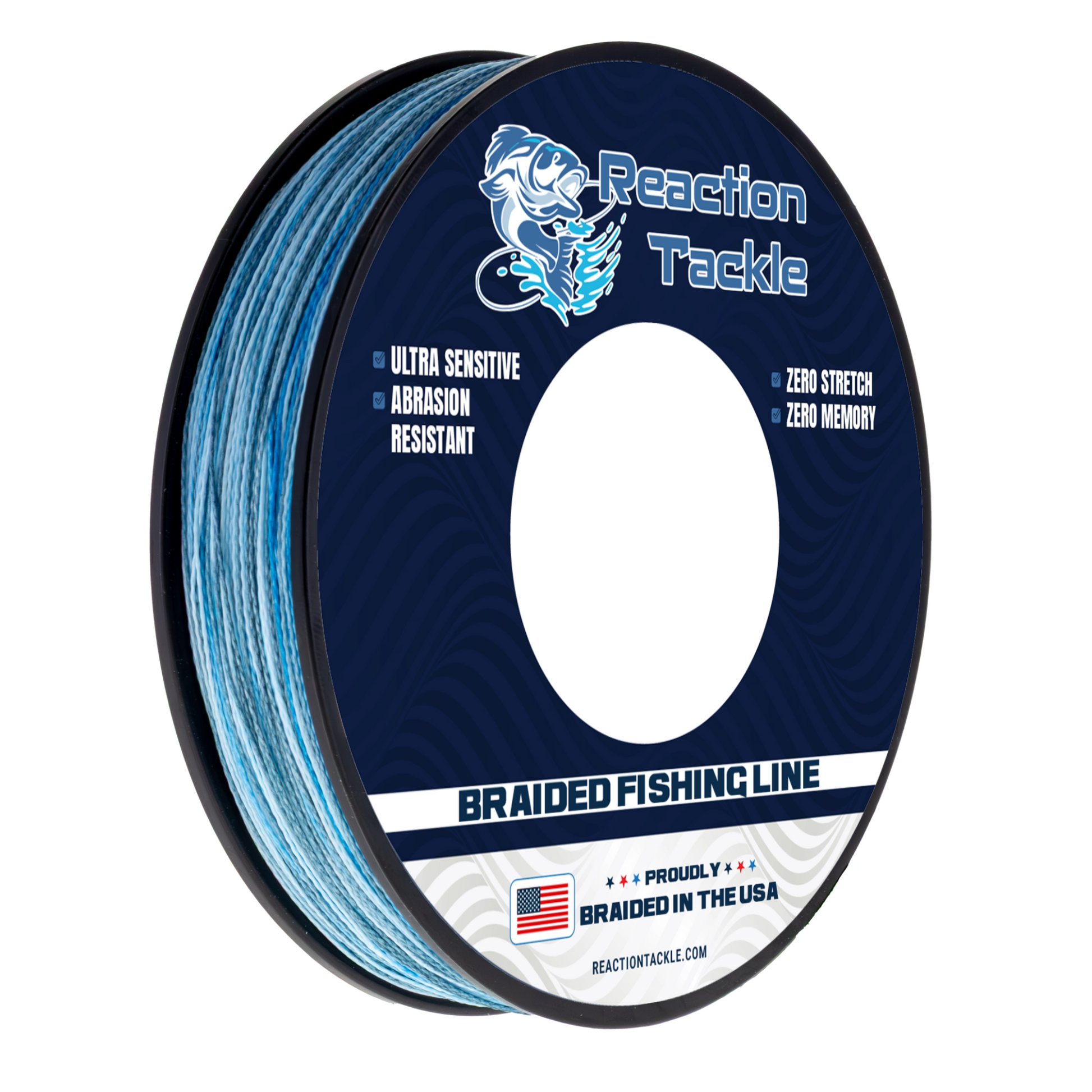 Reaction Tackle BRAIDED IN THE USA Fishing Line- 4X- NEW - Reaction Tackle