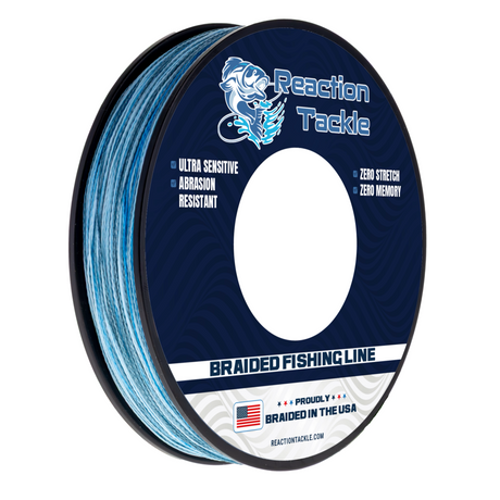 Reaction Tackle BRAIDED IN THE USA Fishing Line- 4X- NEW - Reaction Tackle