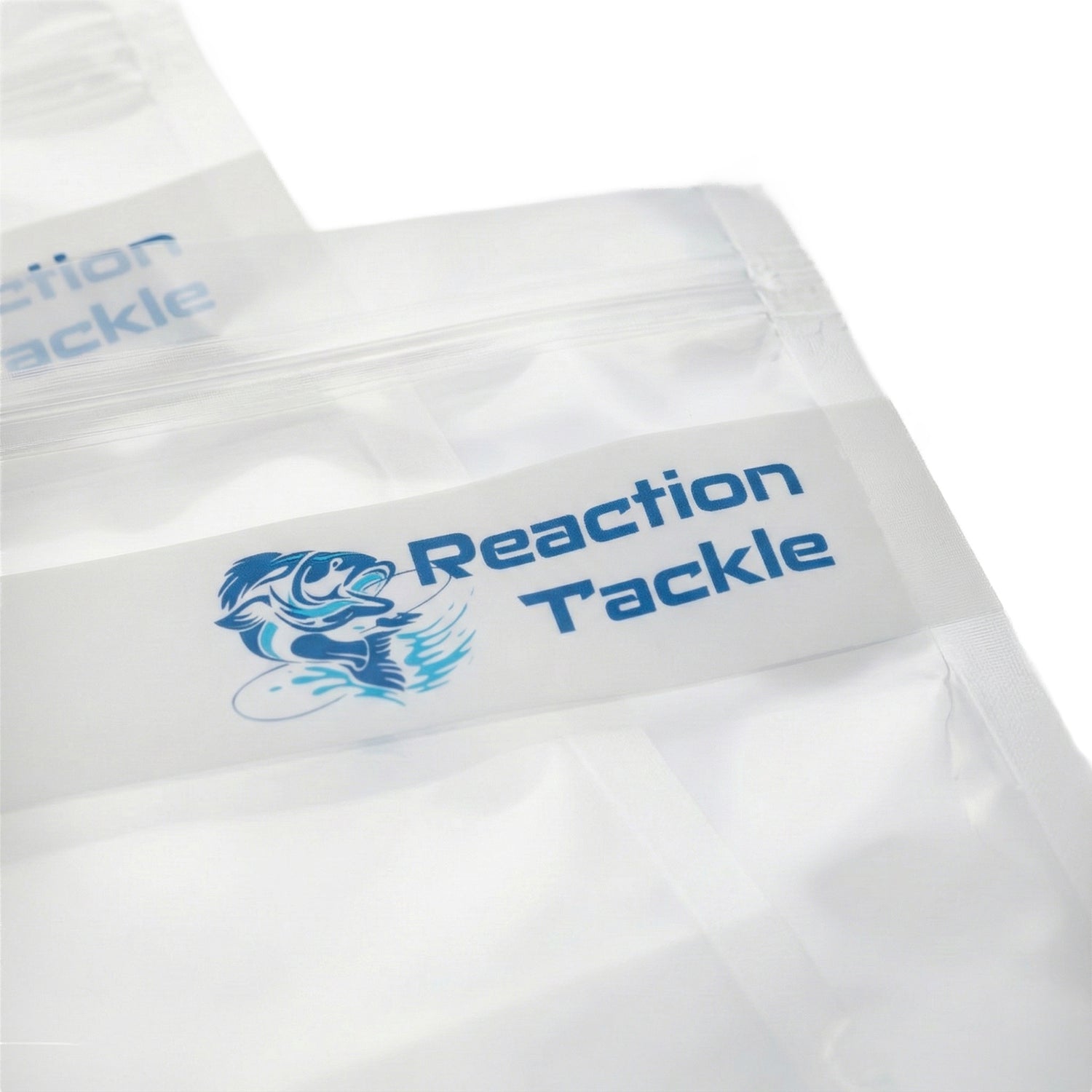Reaction Tackle Clear Bait Bags – Soft Plastics and more- Organizer Bags with Label Area – Resealable -10 Pack or 20 Pack