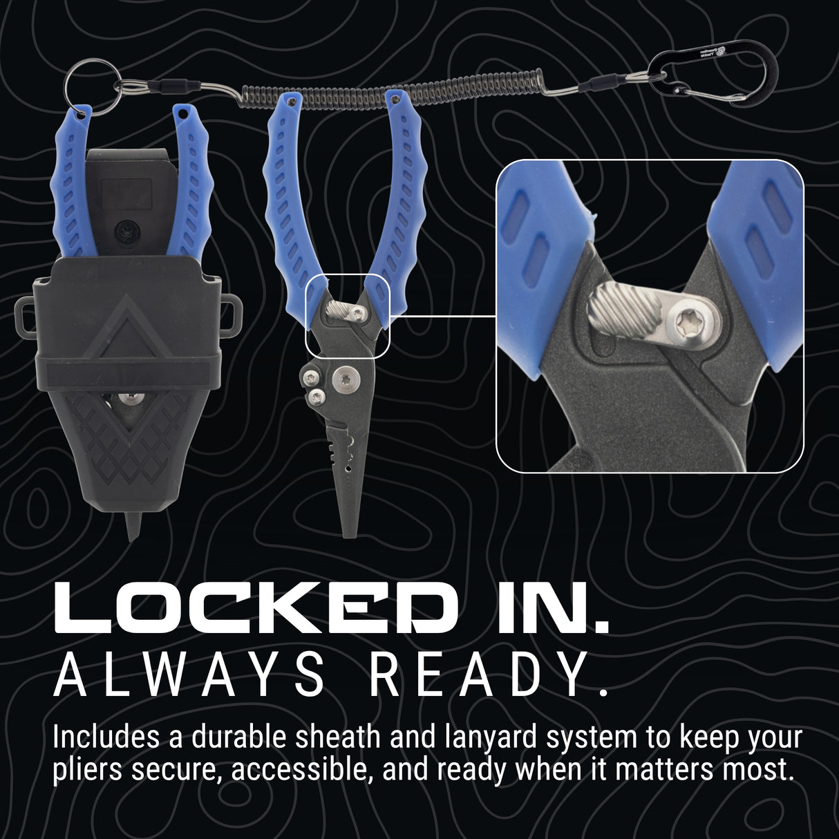 Reaction Tackle 7” & 9” Stainless Steel Fishing Pliers – Split End or Straight Nose with Braid Cutter