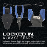 Reaction Tackle 7” & 9” Stainless Steel Fishing Pliers – Split End or Straight Nose with Braid Cutter