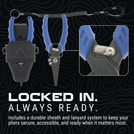 Reaction Tackle 7” & 9” Stainless Steel Fishing Pliers – Split End or Straight Nose with Braid Cutter