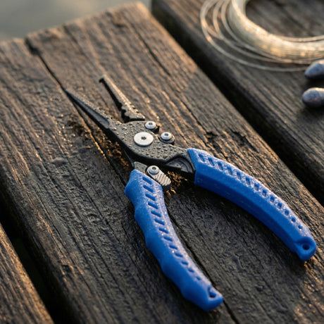 Reaction Tackle 7” & 9” Stainless Steel Fishing Pliers – Split End or Straight Nose with Braid Cutter