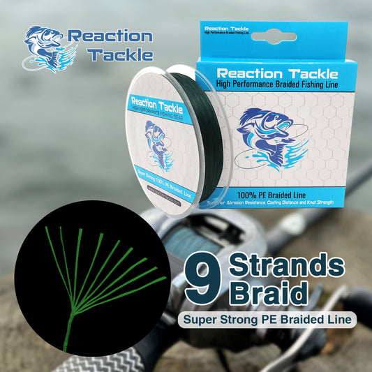 Reaction Tackle Braided Fishing Line - Pro Grade Power Performance for  Saltwater or Freshwater - Colored Diamond Braid for Extra Visibility - Buy  Online - 68279665