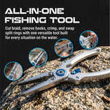 Reaction Tackle Aluminum Fishing Pliers – Split Ring or Straight Nose, Braid Cutter & Hook Remover