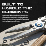 Reaction Tackle Aluminum Fishing Pliers – Split Ring or Straight Nose, Braid Cutter & Hook Remover