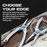 Reaction Tackle Aluminum Fishing Pliers – Split Ring or Straight Nose, Braid Cutter & Hook Remover