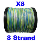 Reaction Tackle X8 Braided Fishing Line- Aqua Camo 8 Strand - Reaction Tackle