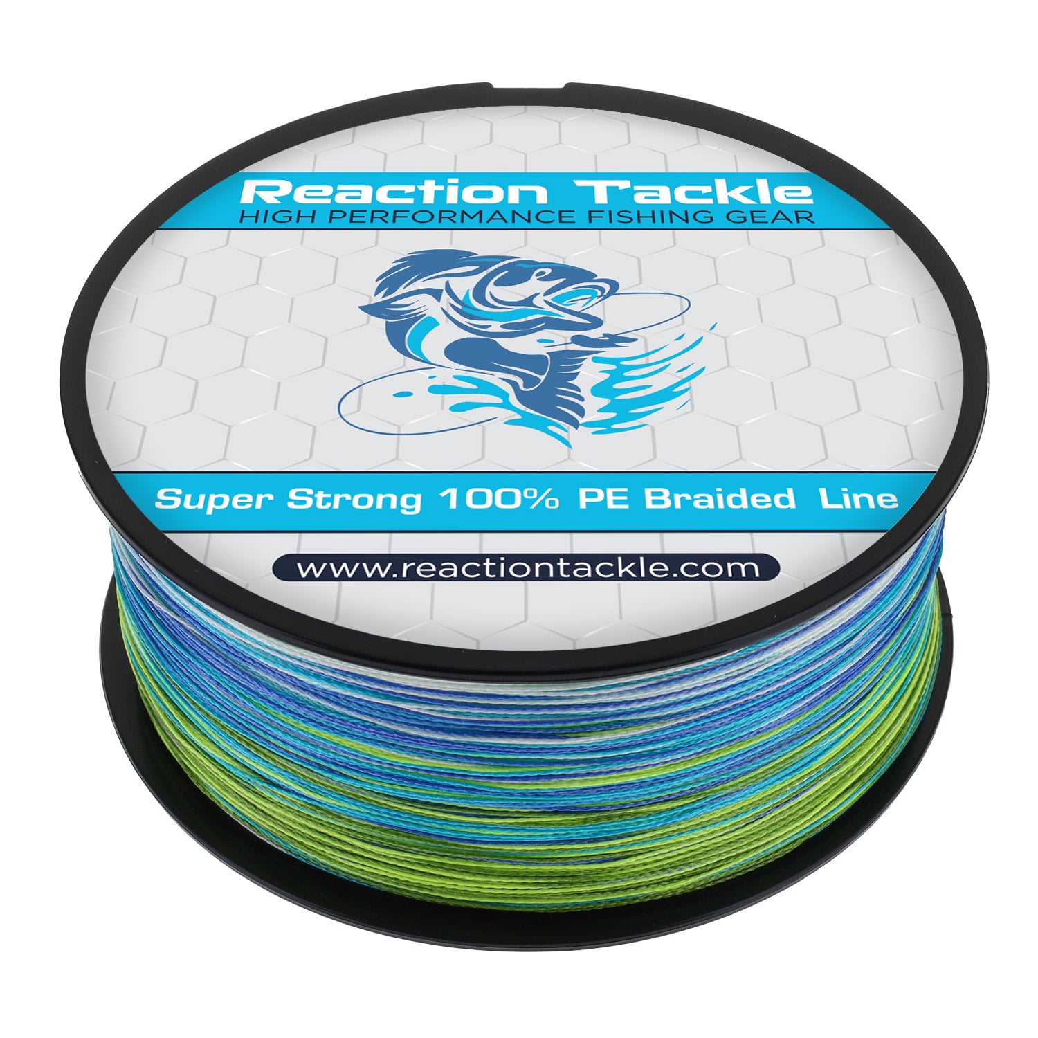 Reaction Tackle Braided Fishing Line - Aqua Camo - Reaction Tackle