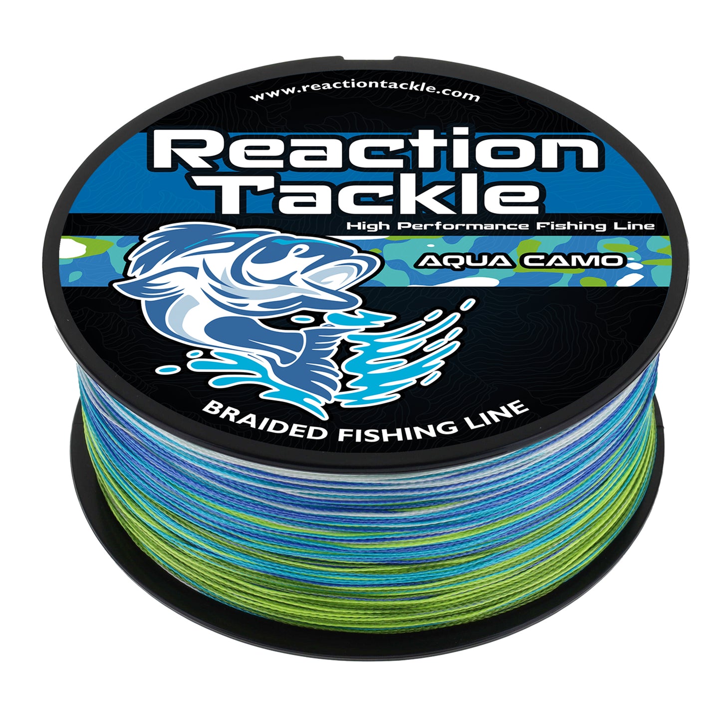 4 STRAND BRAIDED FISHING LINE: 300 - 500 YARDS, DURABLE PRO GRADE PERFORMANCE FOR SALTWATER & FRESHWATER - REACTION TACKLE