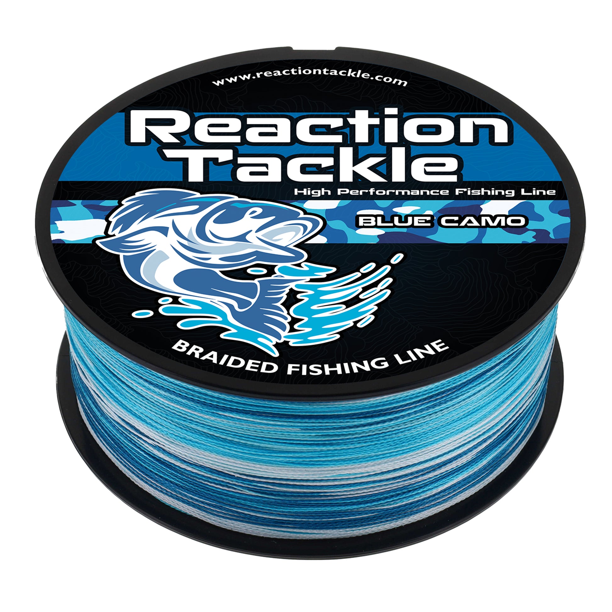 Reaction Tackle Braided Fishing Line - Blue Camo - Reaction Tackle
