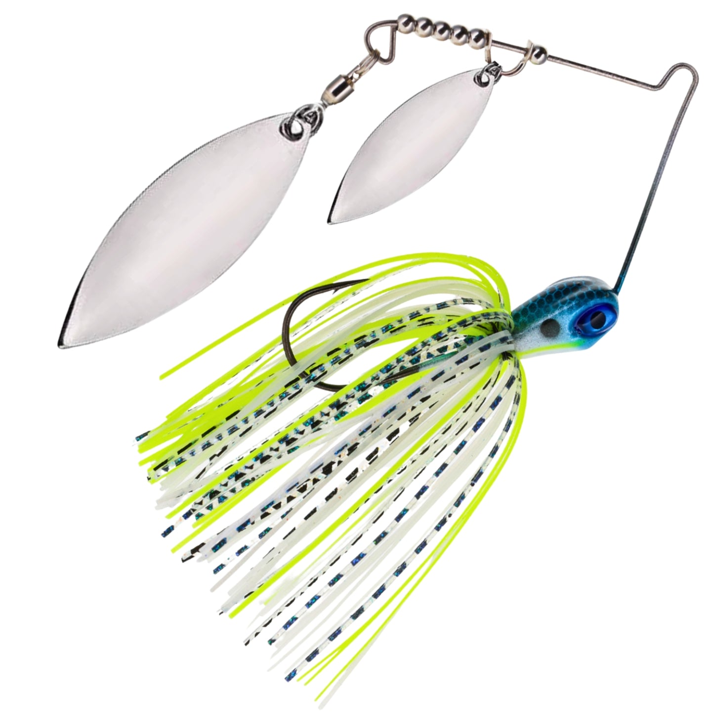 Reaction Tackle Spinnerbaits – 3-Pack, Double Willow, Ideal for Bass, Pike, and More! - Reaction Tackle