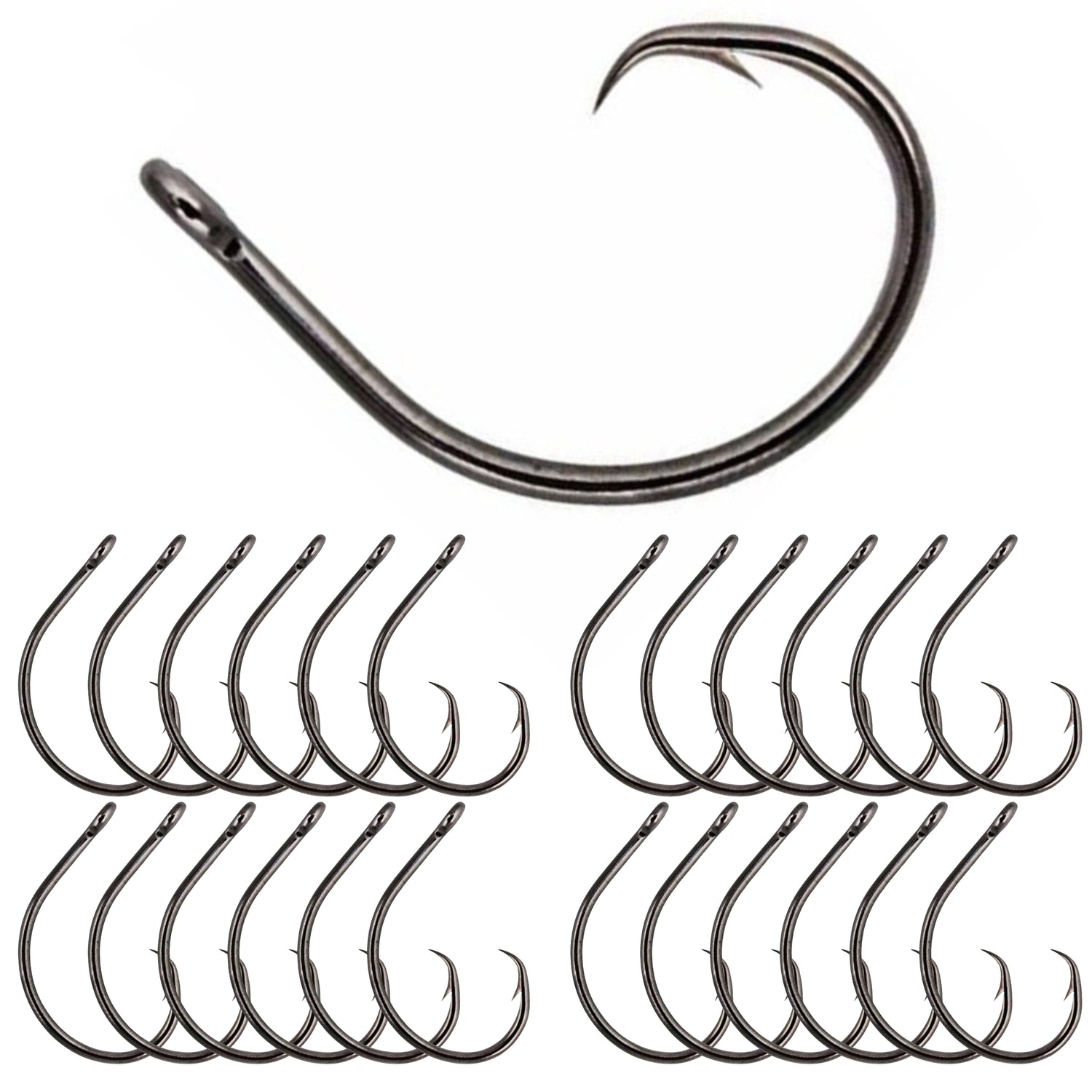 custom fishing hooks circle Saltwater Hooks in-line Octopus Circle Hook High Carbon Steel Straight Eye Barbed Point Fish Hook for Catfish Bass Striper Saltwater & Freshwater Fishing : Sports & Outdoors catfish fishing Swivel Demon Perfect Circle Hook