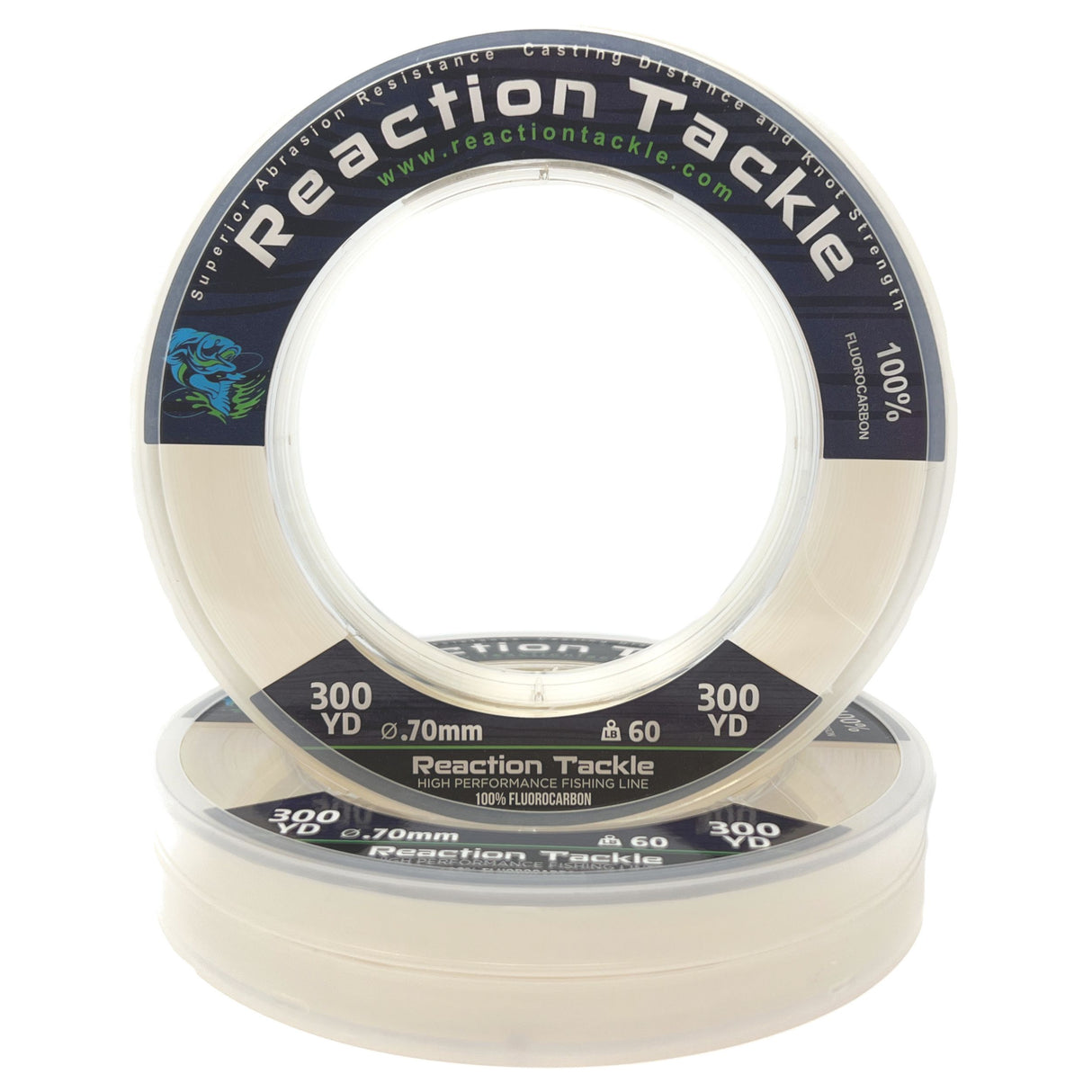 Reaction Tackle 100% Pure Fluorocarbon Fishing Line - Reaction Tackle