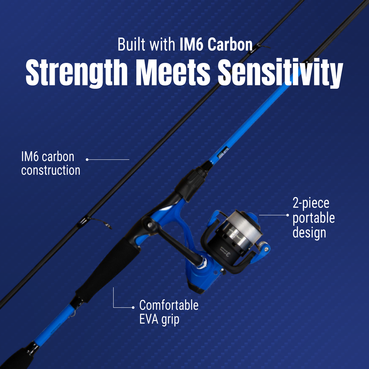 Reaction Tackle Fishing Rod and Baitcasting Reel Combo - Big Bite - NEW - Reaction Tackle