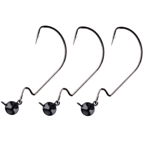 Reaction Tackle Tungsten Football/Swing Jig Heads- 3-Pack - Reaction Tackle