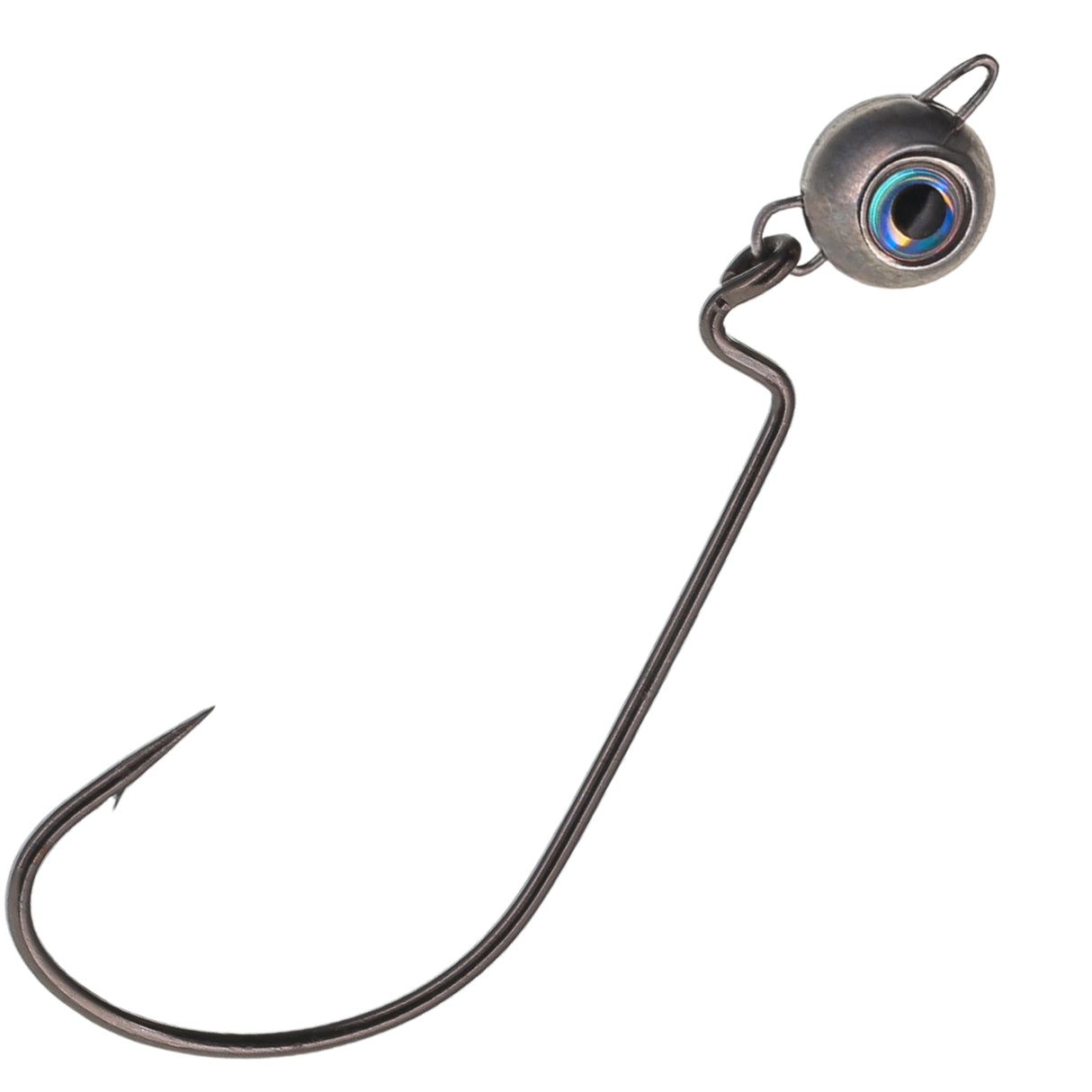 Reaction Tackle Free Swing Jig Head with Realistic Eye 5-Pack - Ideal for Ned Rig and Texas Rig - 97% Tungsten - Reaction Tackle