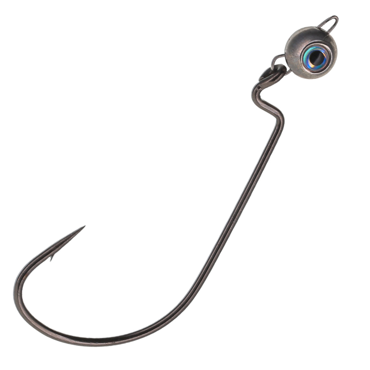 Reaction Tackle Free Swing Jig Head with Realistic Eye 5-Pack - Ideal for Ned Rig and Texas Rig - 97% Tungsten - Reaction Tackle