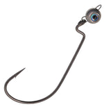 Reaction Tackle Free Swing Jig Head with Realistic Eye 5-Pack - Ideal for Ned Rig and Texas Rig - 97% Tungsten - Reaction Tackle