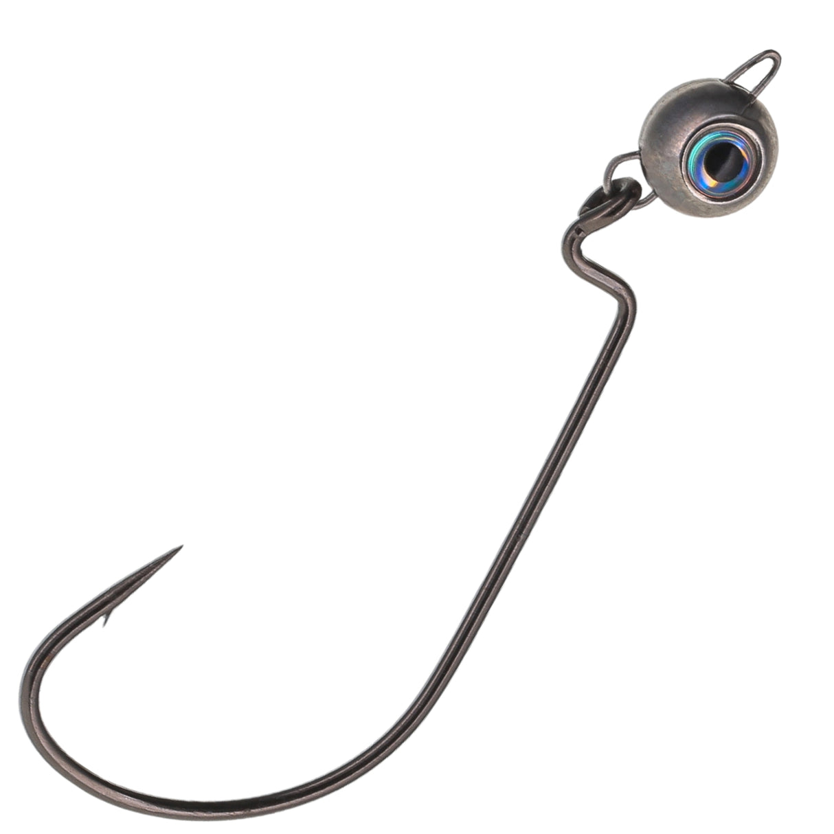 Reaction Tackle Free Swing Jig Head with Realistic Eye 5-Pack - Ideal for Ned Rig and Texas Rig - 97% Tungsten - Reaction Tackle