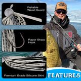 Reaction Tackle Lead Football Jigs 3-Pack - New - Reaction Tackle