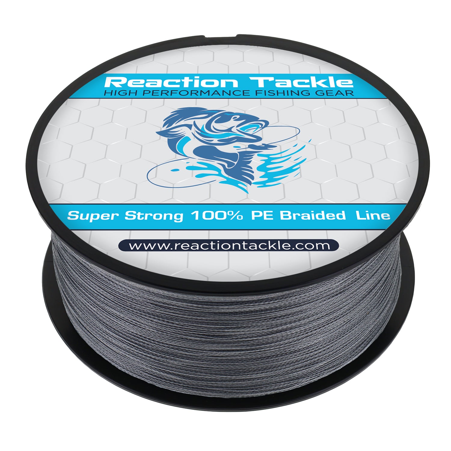 Reaction Tackle Braided Fishing Line - Gray - Reaction Tackle