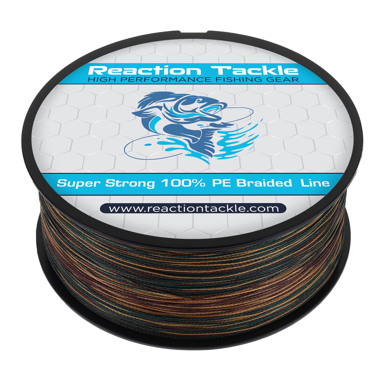 Reaction Tackle Braided Fishing Line - Green Camo - Reaction Tackle