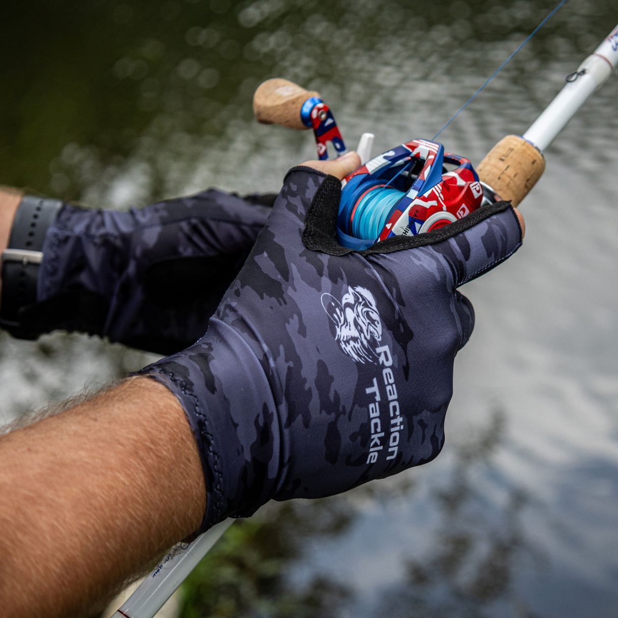 Reaction Tackle UV Fishing Gloves UPF 50+ - Reaction Tackle