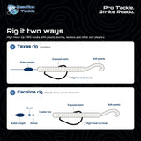 Anzuelos Reaction Tackle Offset EWG Worm Hooks (paquete de 25)
