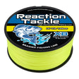 Reaction Tackle X8 Braided Fishing Line - Hi Vis Yellow 8 Strand - Reaction Tackle