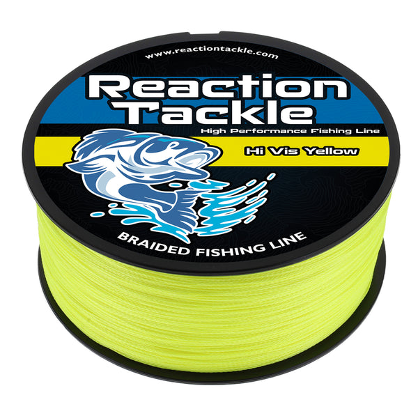 Hi-Vis Yellow Braided Fishing Line | NO FADE, High Strength