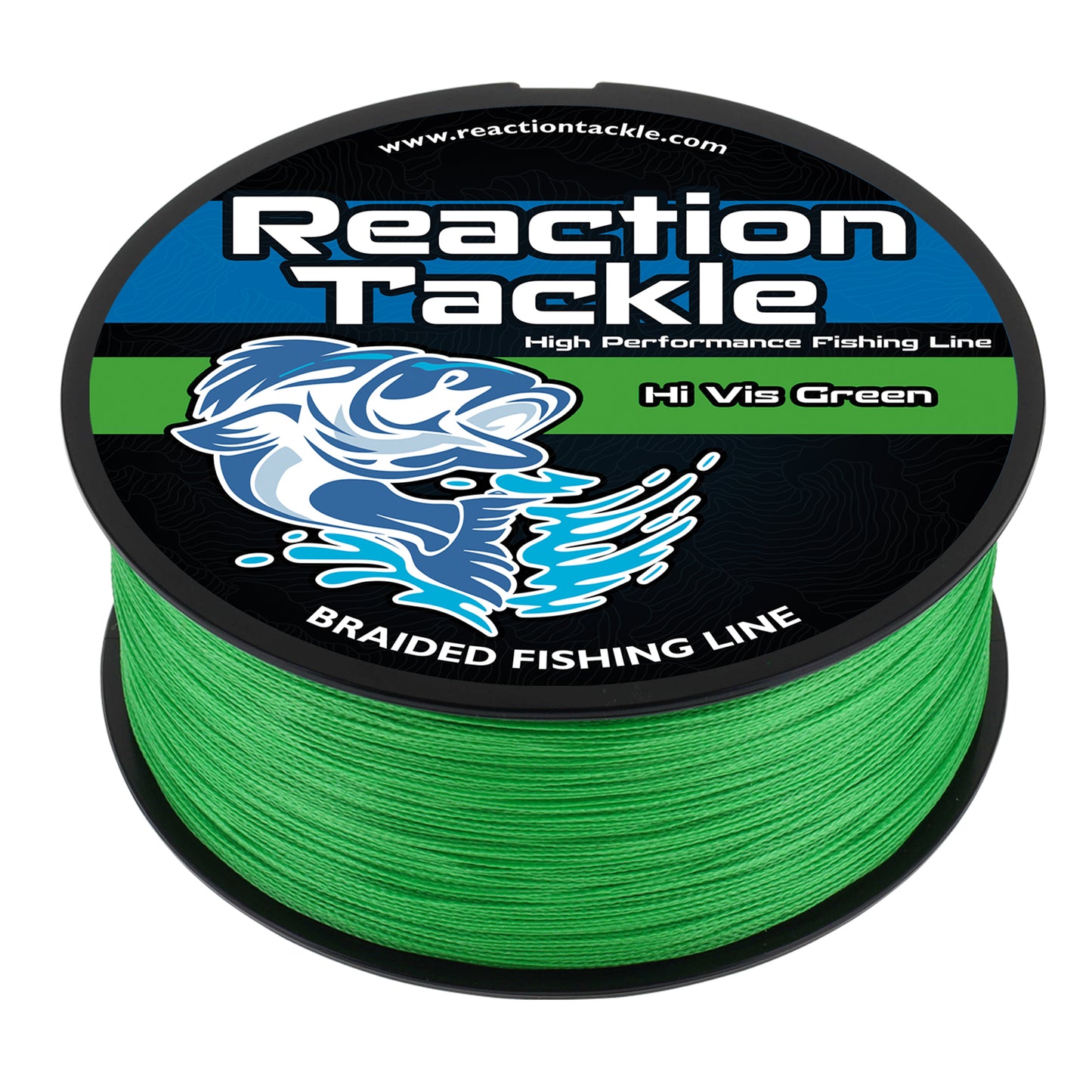 Reaction Tackle 4X Braided Fishing Line – 26 Colors, 6–100 lb, 150–1500 yds
