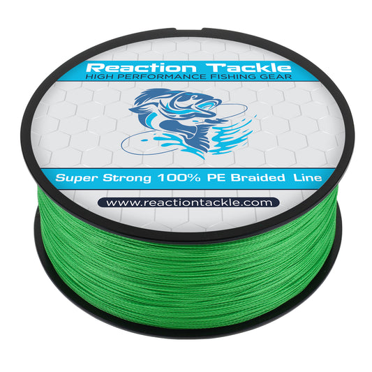 Reaction Tackle Braided Fishing Line - Hi-Vis Green - Reaction Tackle