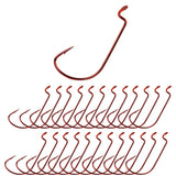 Anzuelos Reaction Tackle Offset EWG Worm Hooks (paquete de 25)
