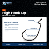 Reaction Tackle Offset EWG Worm Hooks (25-Pack)
