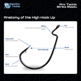 Reaction Tackle Offset EWG Worm Hooks (25-Pack)