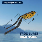 Reaction Tackle 2.5" Hollow Body Frogs / 2-Pack - Reaction Tackle