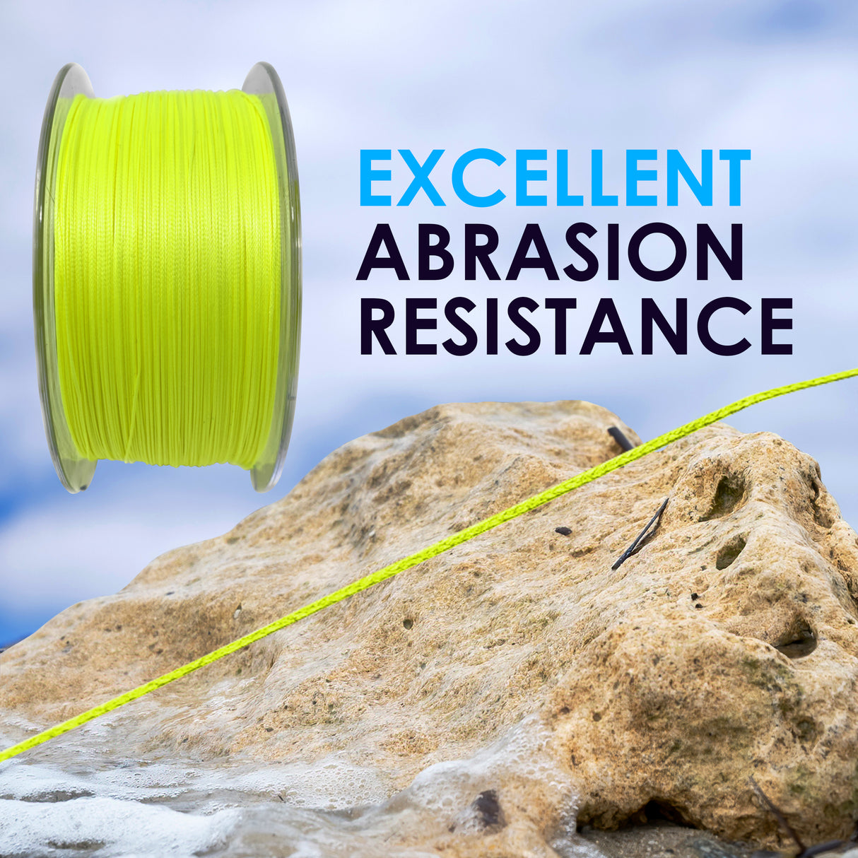Reaction Tackle Hollow Core - 16 Strand Braided Fishing Line - Reaction Tackle