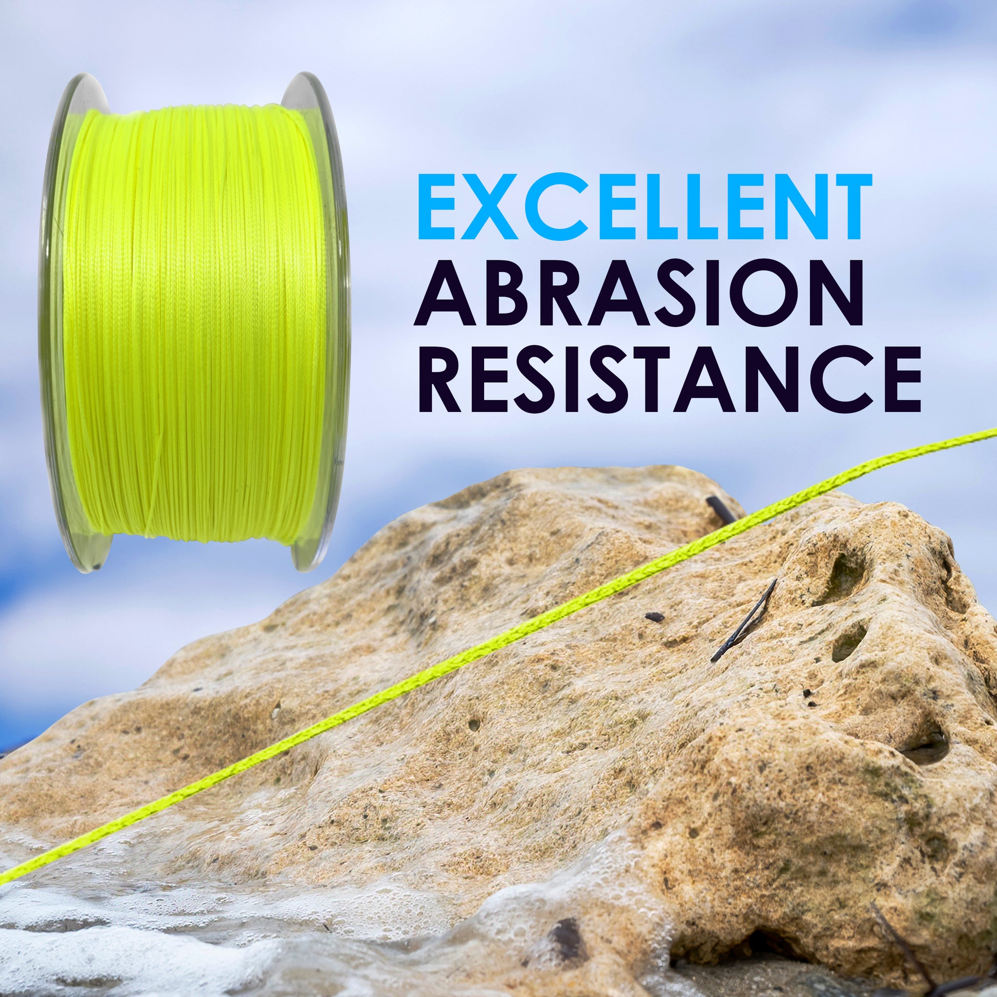Reaction Tackle Hollow Core, 16 Strand Braided Fishing Line White - 50LB /  500yds : : Sports, Fitness & Outdoors