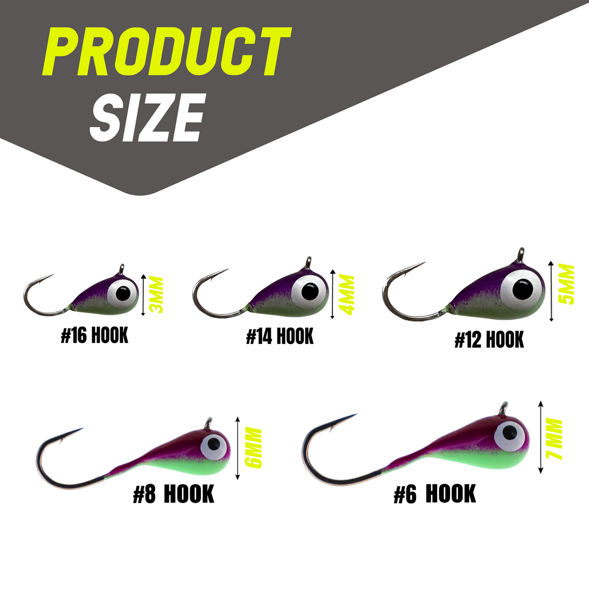 Reaction Tackle Ice Fishing Jigs-NEW sizes available! - Reaction Tackle